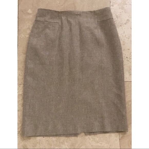 Ann Taylor tan pencil skirt - Picture 1 of 5